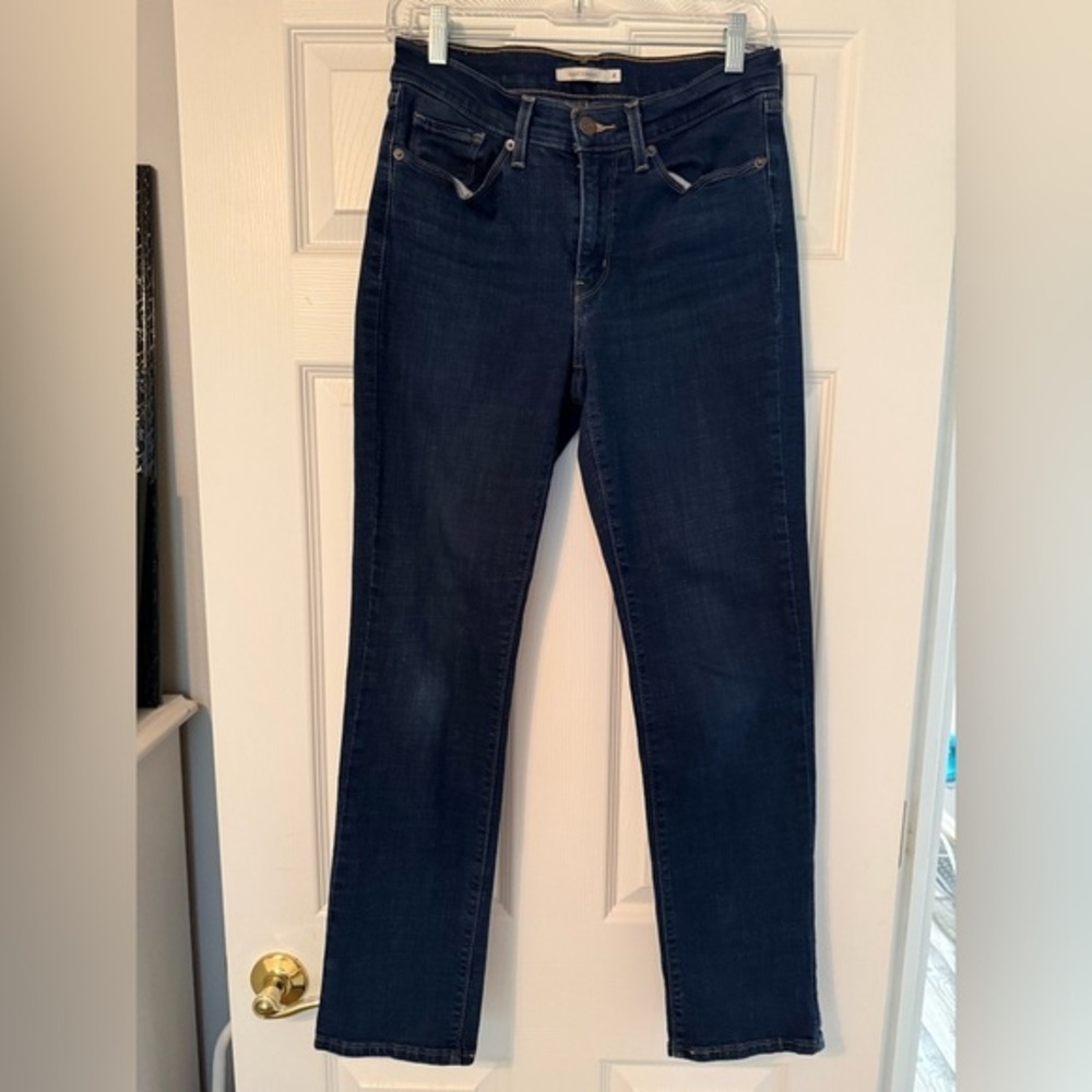Levi's Women's Navy Straight Leg Jeans